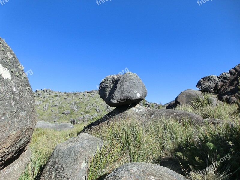 Brazil National Park Itatiaia Rocky Mountains Blue Sky