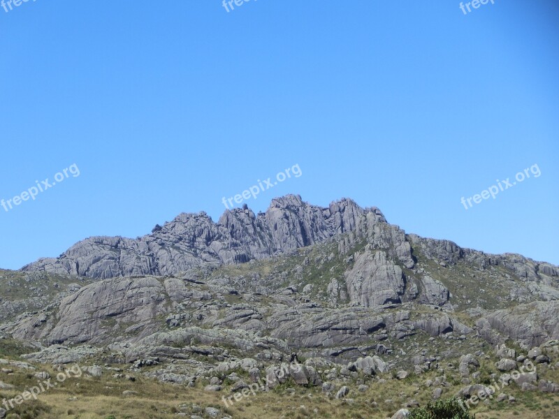 Brazil National Park Itatiaia Rocky Mountains Blue Sky