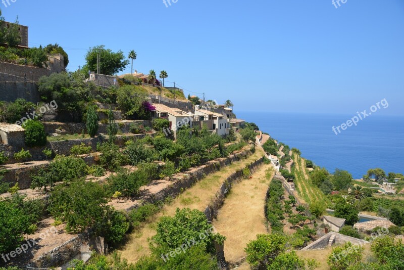 Banyalbufar Mallorca West Coast Tramuntana Mediterranean