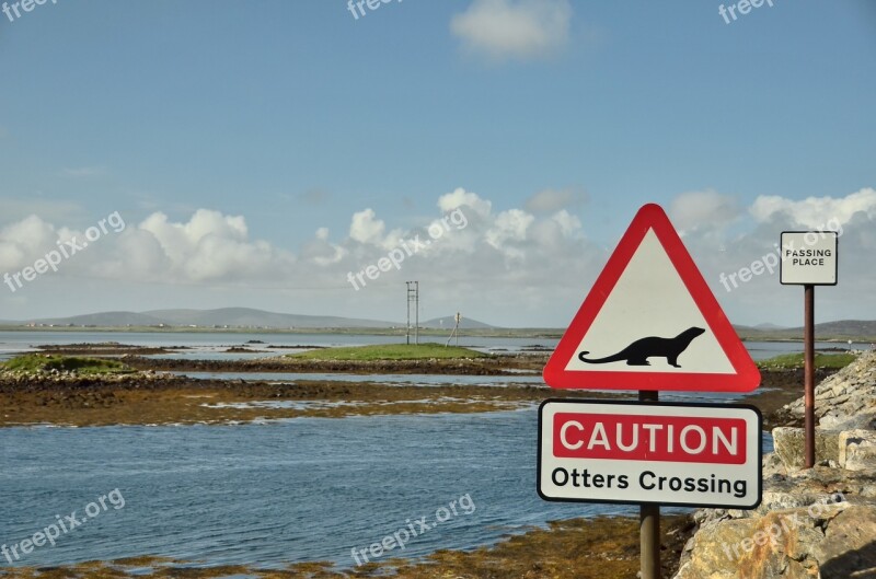 Uist North Uist Island Sign Scotland