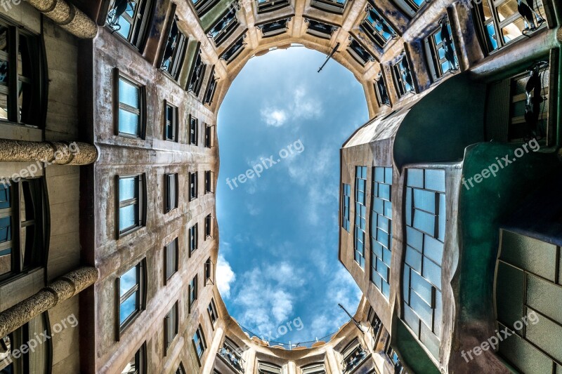 Casa Mila Architecture Barcelona Gaudi