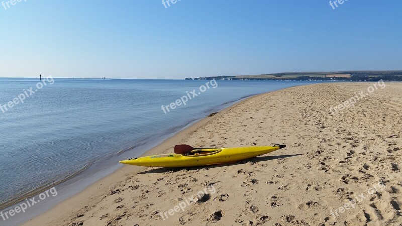 Kayak Beach England Dorset Sea