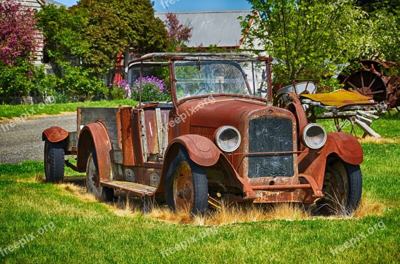 Rusty Car Car Old Vintage Automobile