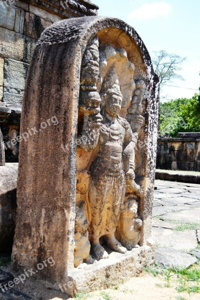 Guard Stone Mura Gala Polonnaruwa Ancient Ruins Ancient