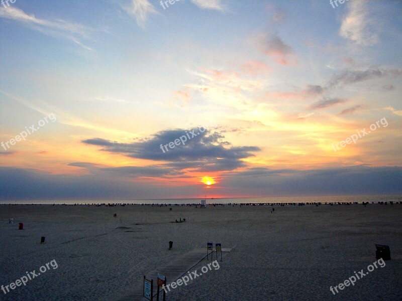 Sun Sunset Sea Sky Clouds