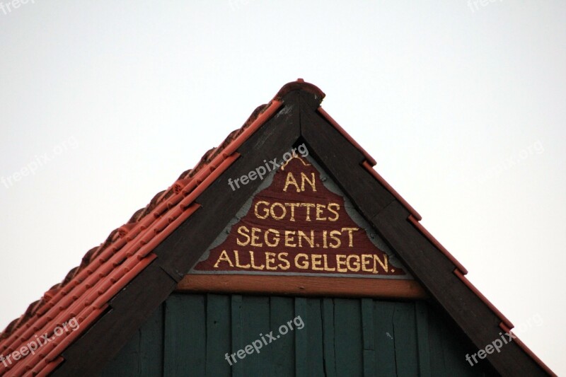 House Building Gable Font Gold