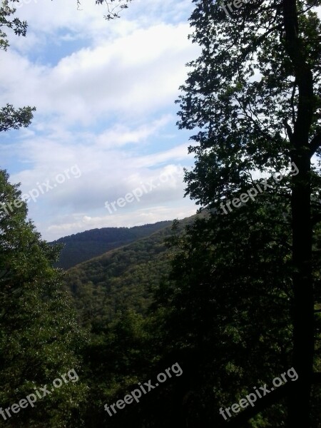 Wood Valley Mountain Visegrad Sky