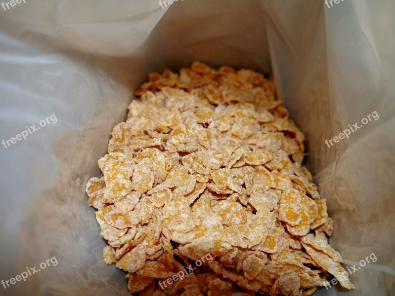 Grain Flaks Pack Eat Muesli Breakfast