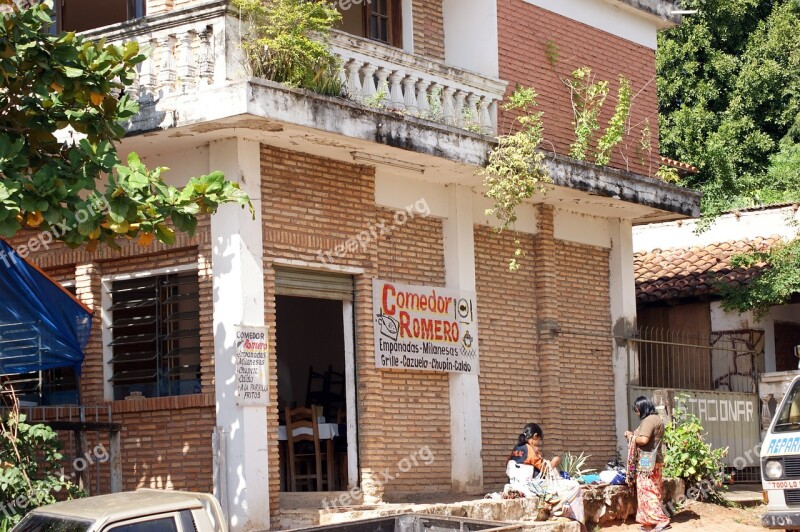 Restaurant Indians House Colonial Style Balustrades