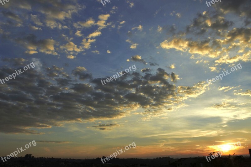 Sunrise Sol Sky Nature Brazil