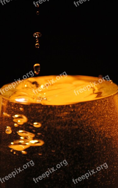 Glass Drip Liquid Champagne Pour