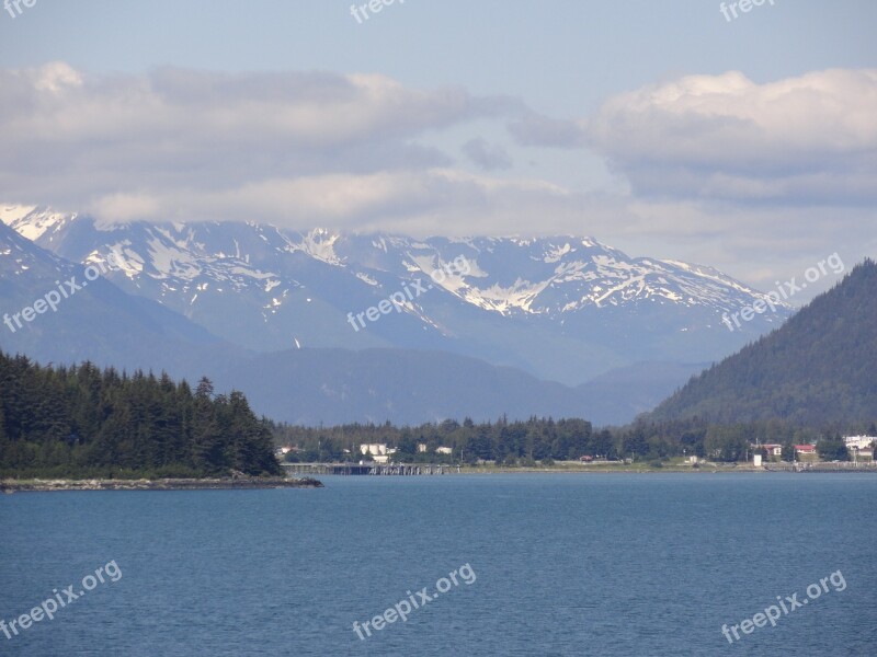 Alaska Scenery Landscape Sky Nature