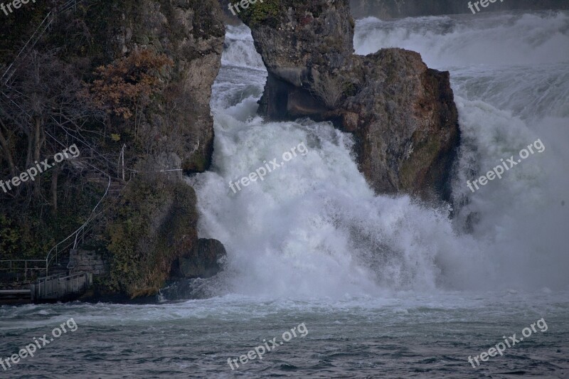 Rhine Falls Neuhausen Am Rheinfall Schaffhausen Switzerland Water