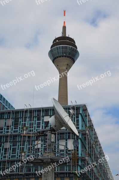 Radio Tower Antenna Satelit Modern Communication Düsseldorf