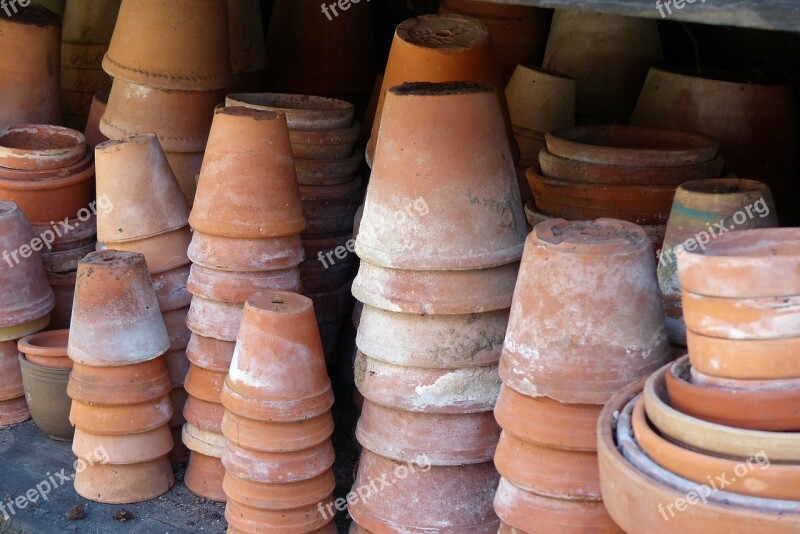 Flower Pots Pots Pottery Free Photos