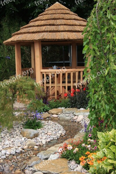 House Summer House Idyllic Wooden House Garden