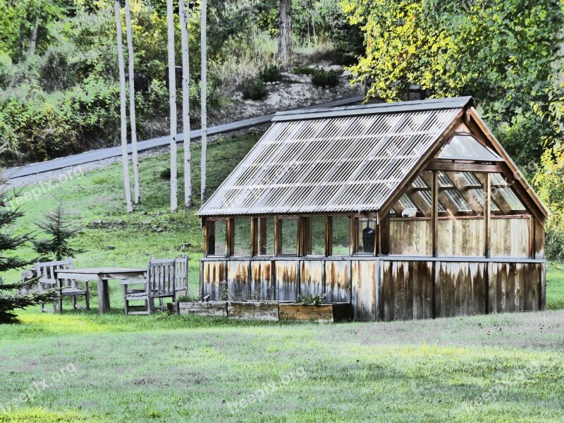 Green House Summerhouse Garden Summer Design