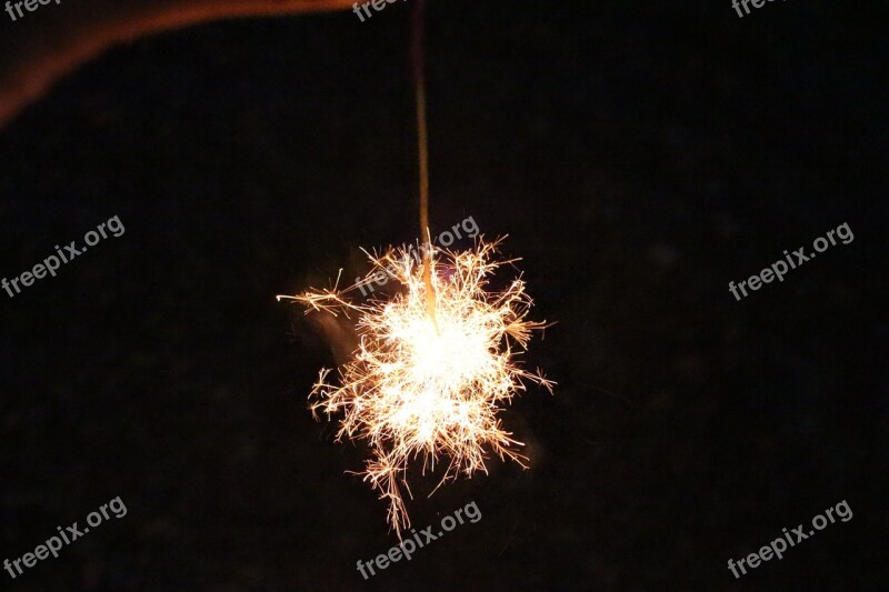 Sparkler Fireworks Light Fire Spark