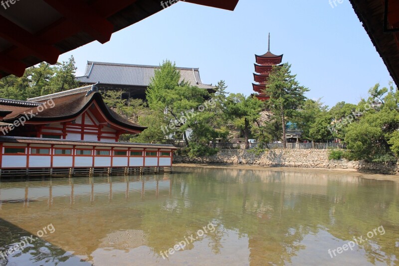 Itsukushima Shinto Shrine Miyajima Shrine Japan Free Photos