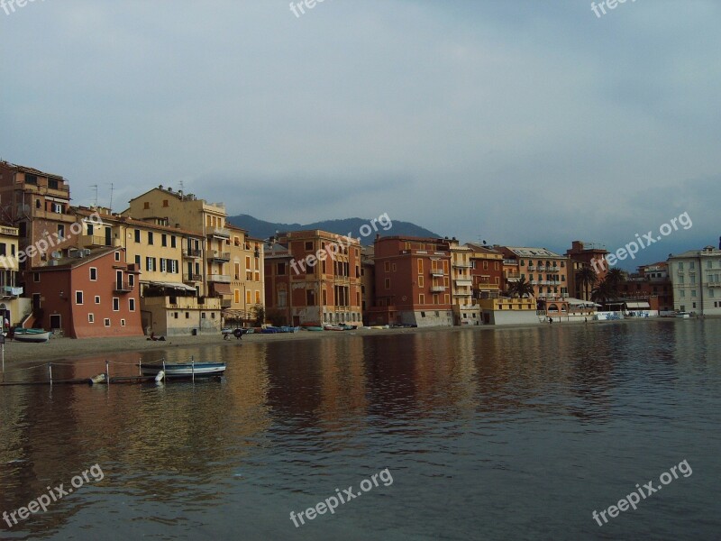 Sestri Levante Italy Coast Sea Water