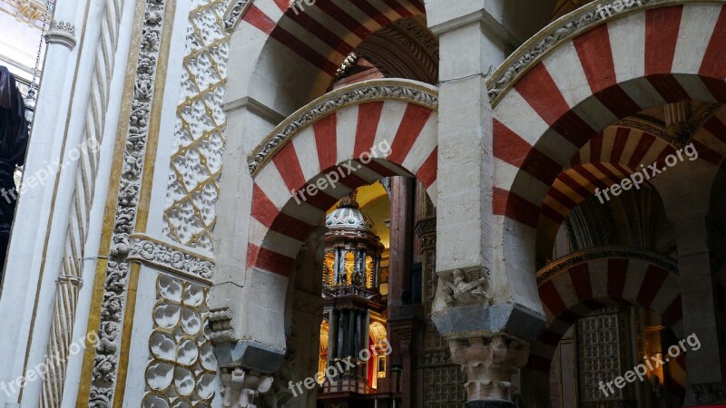 Cordoba Islamic Architecture Mosque Cathedral Free Photos