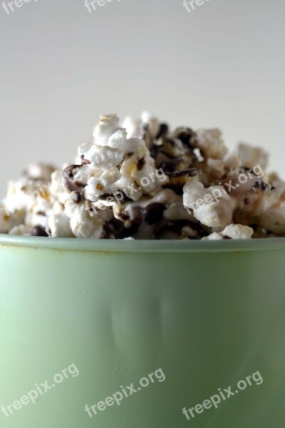 Popcorn White Yellow Food Foods