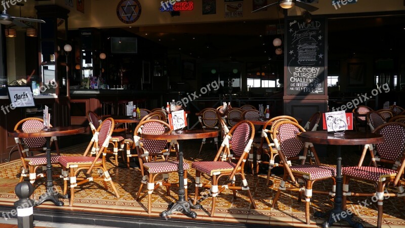 Cafe In The Morning Sunshine Free Photos