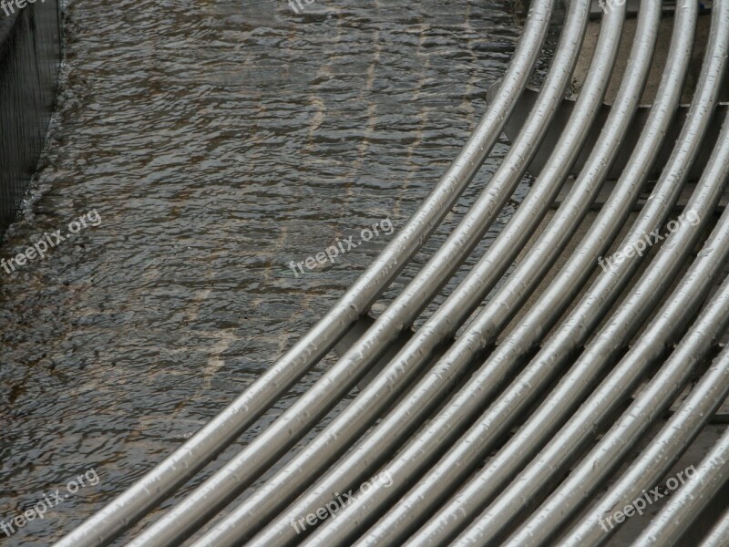 Abstract Fountain Water Architecture Wet