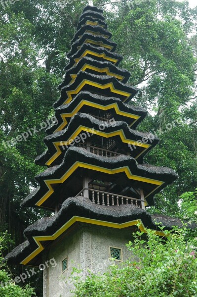 Bali Temple Tower Free Photos