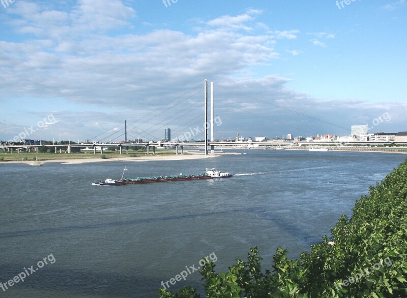 Rhine Water Ship Suspension Bridge Bridge