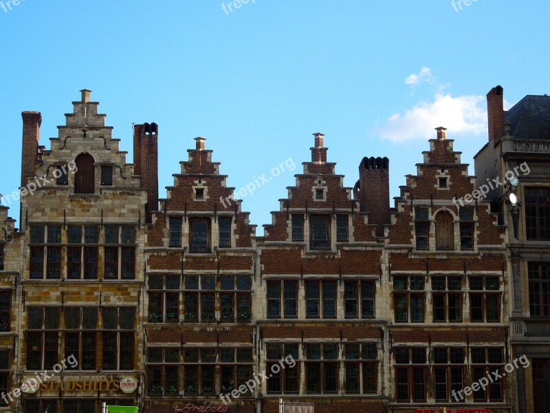 Antwerp Belgium Façades Bricks Architecture