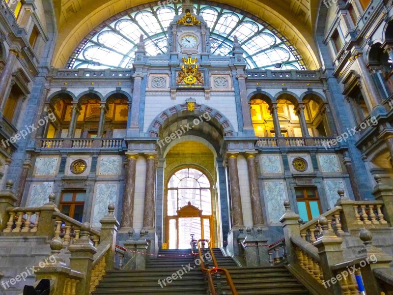 Antwerp Railway Station Belgium Station Central Station