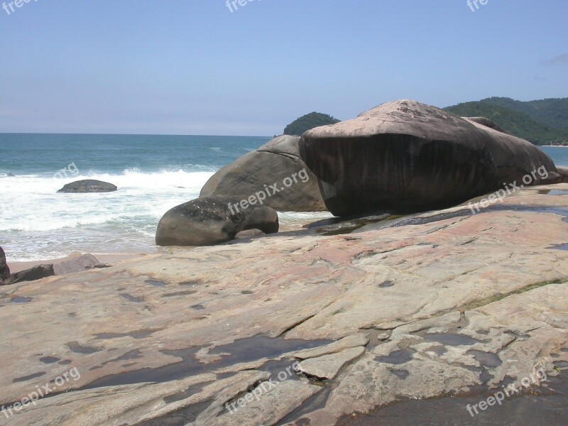 Rock Beach Stones Rocks Ocean