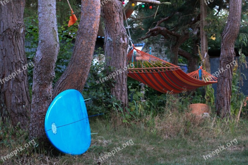 Forest Surfboard Hammock Darß Summer