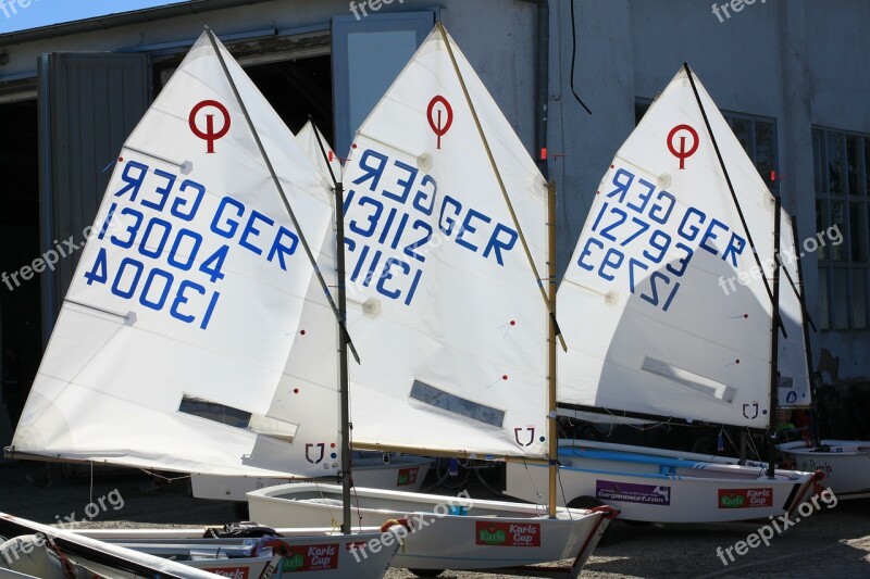 Sail Sailing Boat Boats Optimist Regatta