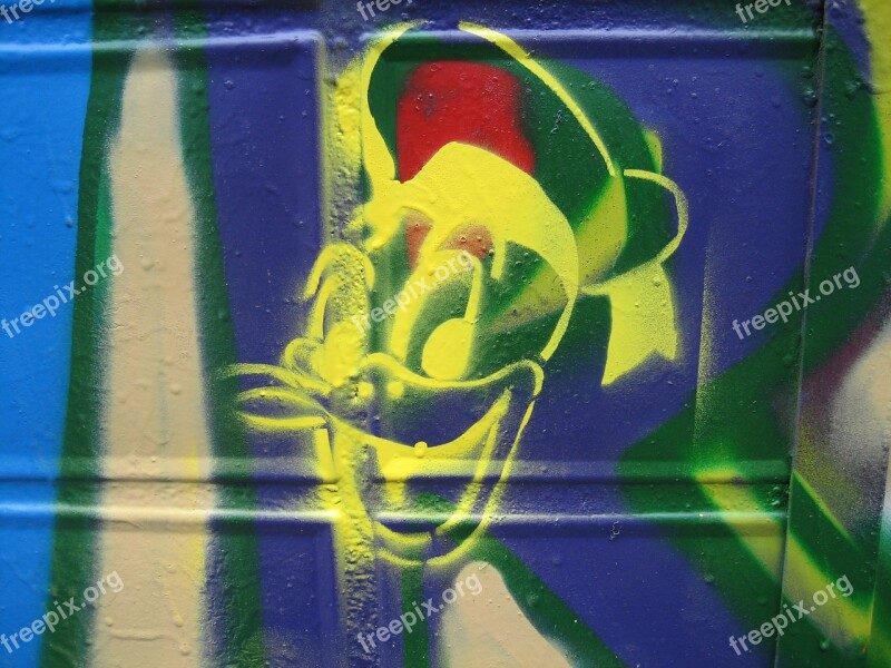 Graffiti Street Art Donald Template Mural