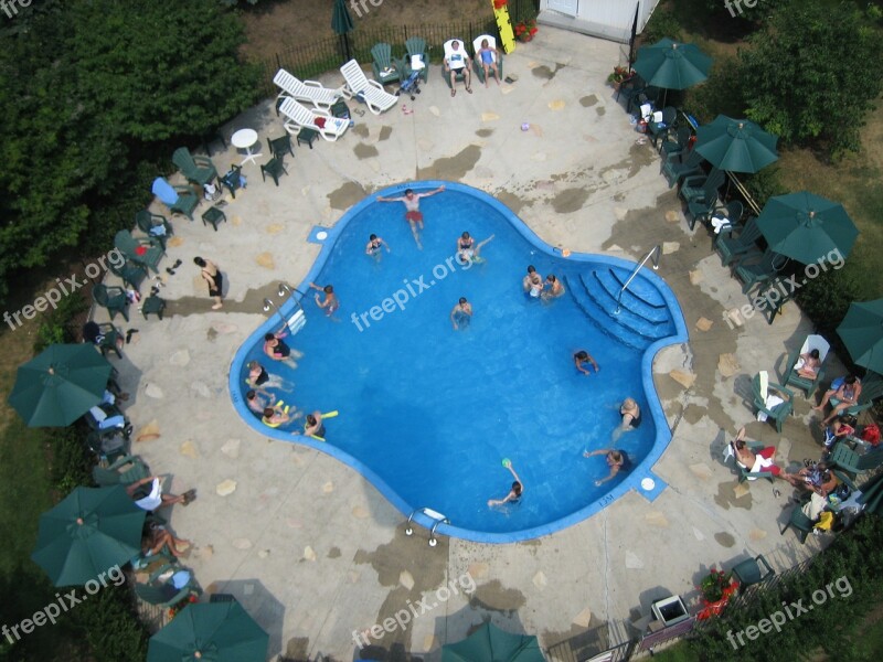 St Tremblant Pool View From Tram Water Swimming Pool