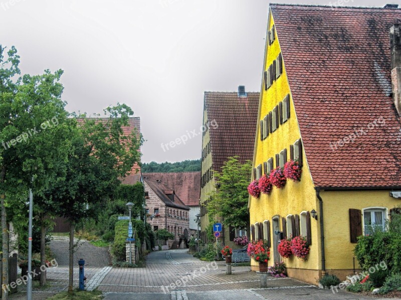 Almannsdorf Bavaria Germany Town Urban