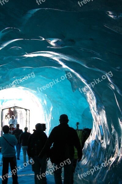 Ice Glacial Glacier Cold Cave