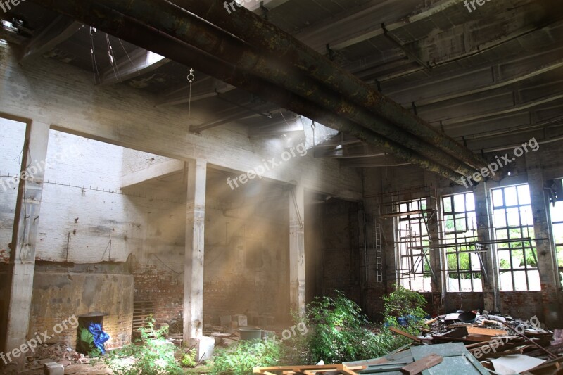 Factory Building Old Factory Lapsed Ruin Mystical