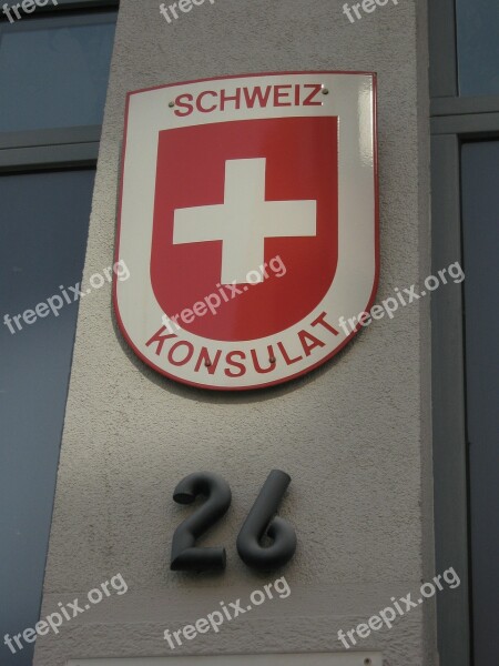 Shield Coat Of Arms Consulate Representation Switzerland