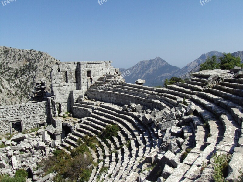 Termessos Antalya Theatre Mountain Free Photos