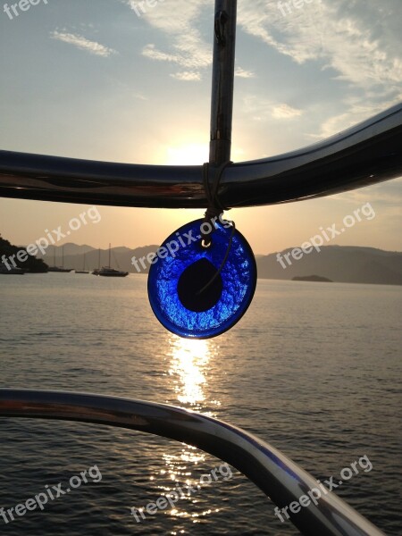 Lucky Charm Greece Turkey Water Boat