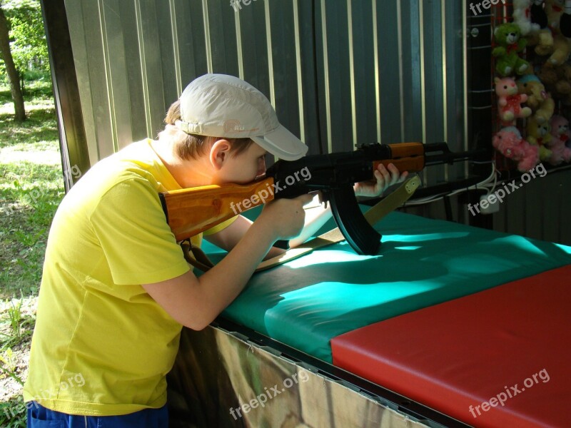 Shooting Gallery Attraction Kalashnikov Boy Target