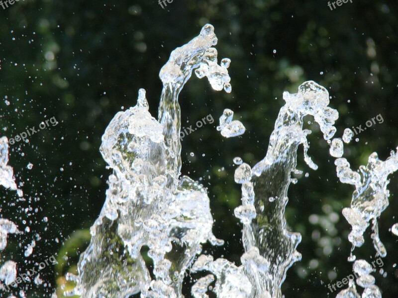 Fountain Jet Water Spray Drops