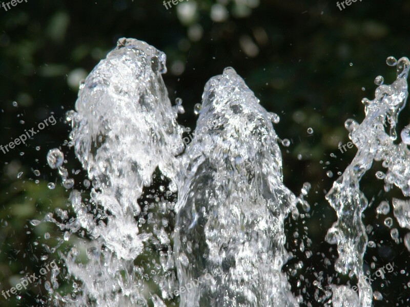 Fountain Jet Water Spray Drops