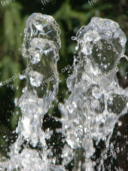 Fountain Jet Water Spray Drops