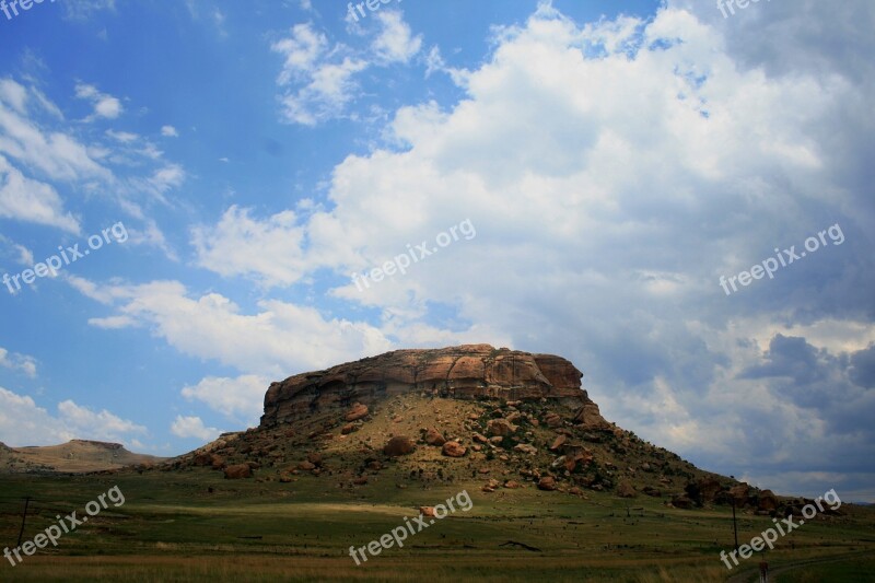 Mountain Butte Rocky Flat Top Sun Light