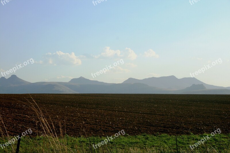 Tilled Land Brown Soil Soil Green Grass