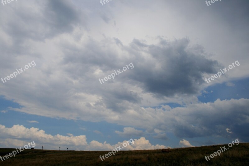 Wide Sky Horizon Cloud White Variety Cloud